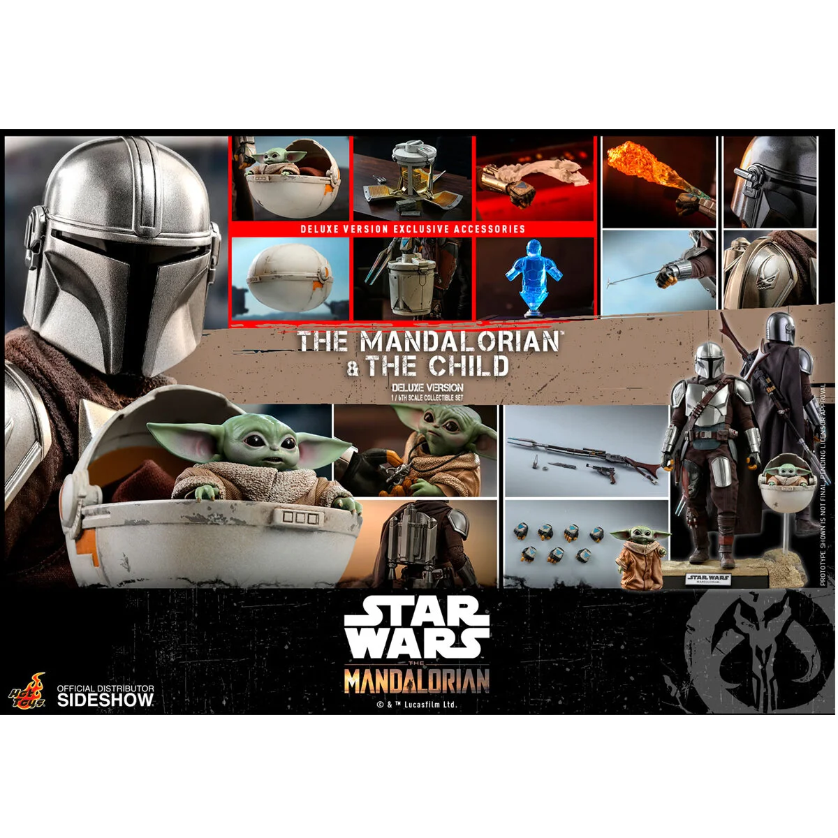 Hot Toys The Mandalorian & The Child (Deluxe) — the television and